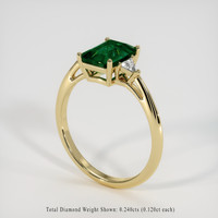 1.87 Ct. Emerald Ring, 18K Yellow Gold 2