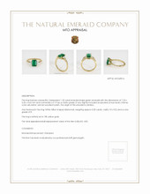 Emerald Ring 1.32 Ct., 18K Yellow Gold Appraisal