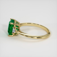 2.71 Ct. Emerald Ring, 18K Yellow Gold 4