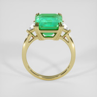 4.73 Ct. Emerald Ring, 18K Yellow Gold 3