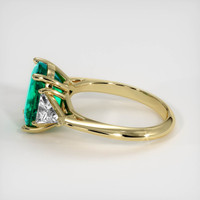 3.30 Ct. Emerald Ring, 18K Yellow Gold 4