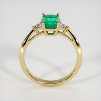 1.12 Ct. Emerald Ring, 18K Yellow Gold 3