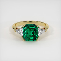 2.79 Ct. Emerald Ring, 18K Yellow Gold 1