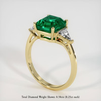 2.79 Ct. Emerald Ring, 18K Yellow Gold 2