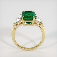 4.25 Ct. Emerald Ring, 18K Yellow Gold 3