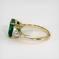 4.25 Ct. Emerald Ring, 18K Yellow Gold 4