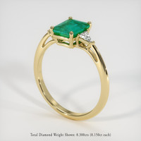 1.73 Ct. Emerald Ring, 18K Yellow Gold 2