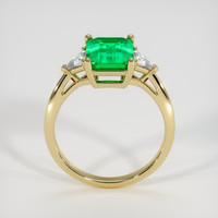 1.90 Ct. Emerald Ring, 18K Yellow Gold 3