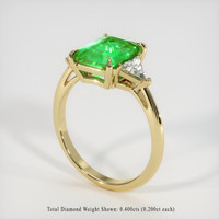 1.87 Ct. Emerald Ring, 18K Yellow Gold 2