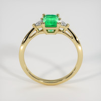 0.93 Ct. Emerald Ring, 18K Yellow Gold 3