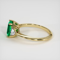 1.27 Ct. Emerald Ring, 18K Yellow Gold 4