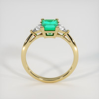 1.19 Ct. Emerald Ring, 18K Yellow Gold 3