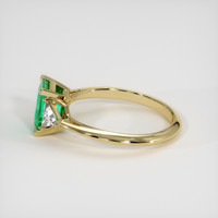 1.19 Ct. Emerald Ring, 18K Yellow Gold 4