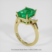 4.51 Ct. Emerald Ring, 18K Yellow Gold 2