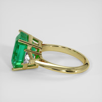 4.51 Ct. Emerald Ring, 18K Yellow Gold 4