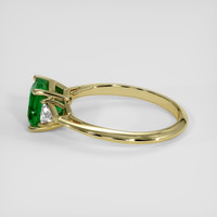 1.43 Ct. Emerald Ring, 18K Yellow Gold 4