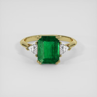 1.67 Ct. Emerald Ring, 18K Yellow Gold 1