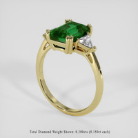 1.67 Ct. Emerald Ring, 18K Yellow Gold 2