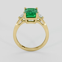 1.71 Ct. Emerald Ring, 18K Yellow Gold 3