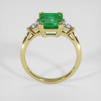 1.42 Ct. Emerald Ring, 18K Yellow Gold 3