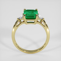 2.11 Ct. Emerald Ring, 18K Yellow Gold 3