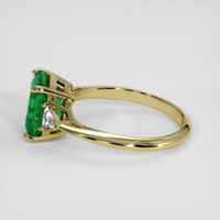 2.11 Ct. Emerald Ring, 18K Yellow Gold 4