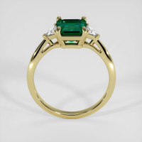 1.25 Ct. Emerald Ring, 18K Yellow Gold 3