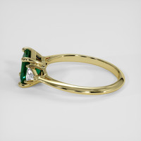 1.25 Ct. Emerald Ring, 18K Yellow Gold 4