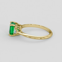 1.43 Ct. Emerald Ring, 18K Yellow Gold 4
