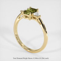 0.88 Ct. Gemstone Ring, 18K Yellow Gold 2