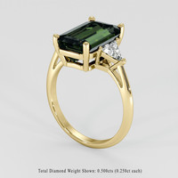 3.41 Ct. Gemstone Ring, 18K Yellow Gold 2