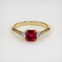 2.08 Ct. Ruby Ring, 18K Yellow Gold 1
