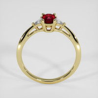 0.70 Ct. Ruby Ring, 18K Yellow Gold 3