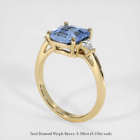 3.57 Ct. Sapphire Ring, 18K Yellow Gold 2