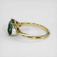 4.55 Ct. Green Sapphire Ring, 18K Yellow Gold 4