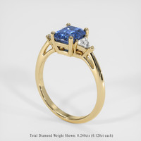 1.30 Ct. Sapphire Ring, 18K Yellow Gold 2