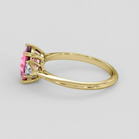 2.01 Ct. Pink Sapphire Ring, 18K Yellow Gold 4