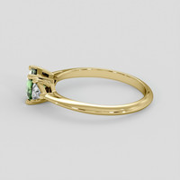 0.85 Ct. Green Sapphire Ring, 18K Yellow Gold 4