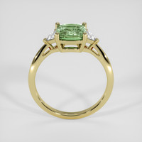 2.00 Ct. Green Sapphire Ring, 18K Yellow Gold 3