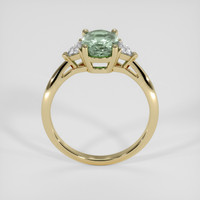 1.71 Ct. Green Sapphire Ring, 18K Yellow Gold 3