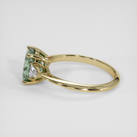1.71 Ct. Green Sapphire Ring, 18K Yellow Gold 4