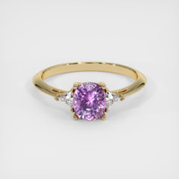 1.10 Ct. Sapphire Ring, 18K Yellow Gold 1