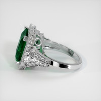 6.64 Ct. Emerald Ring, Platinum 950 4