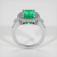 3.21 Ct. Emerald Ring, Platinum 950 3