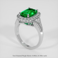 2.77 Ct. Emerald Ring, Platinum 950 2