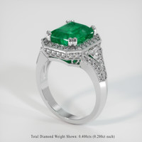 3.29 Ct. Emerald Ring, Platinum 950 2