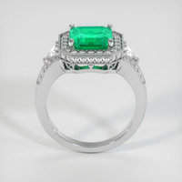 2.10 Ct. Emerald Ring, Platinum 950 3