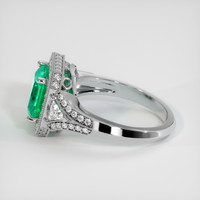 2.10 Ct. Emerald Ring, Platinum 950 4