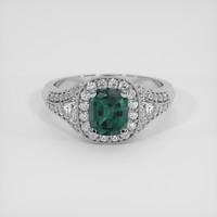 1.15 Ct. Green to Purple Alexandrite Ring, Platinum 950 1