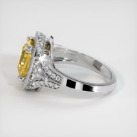 3.12 Ct. Yellow Sapphire Ring, Platinum 950 4